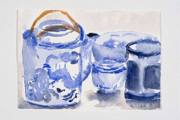 Sheila's Teapot, watercolour on Fabriano Artistico, 7x5 in.